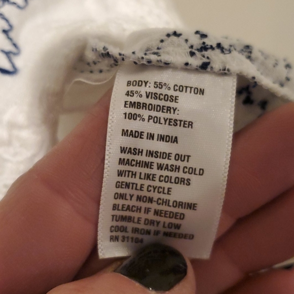 ❤KAARI BLUE ON/OFF SHOULDER  PEASANT TOP - Picture 4 of 4